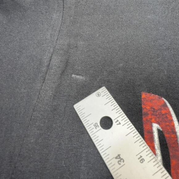 VINTAGE NWO‎ Shirt Mens Large Wolf Pack Wrestling 90s WCW Red Black New World - Picture 6 of 15